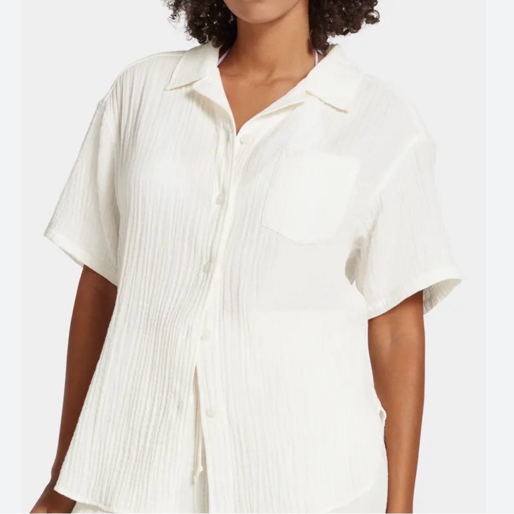 Ugg Cream Button Down Pajama Top - image 1